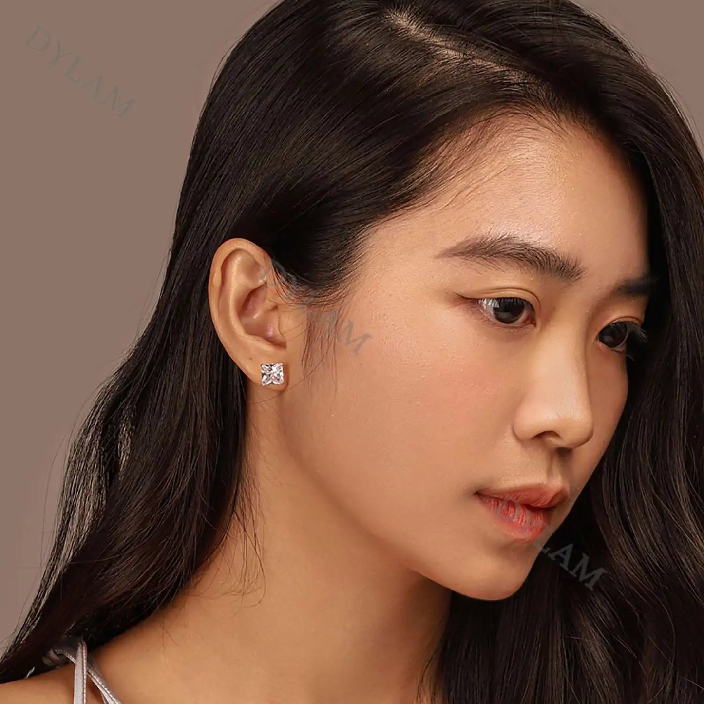 JAC Silver High End Shiny Jewelry Ear Studs Wedding Trend Luxury Women's 925 Sterling Silver Delicate 5A Cubic Zirconia Ear Studs