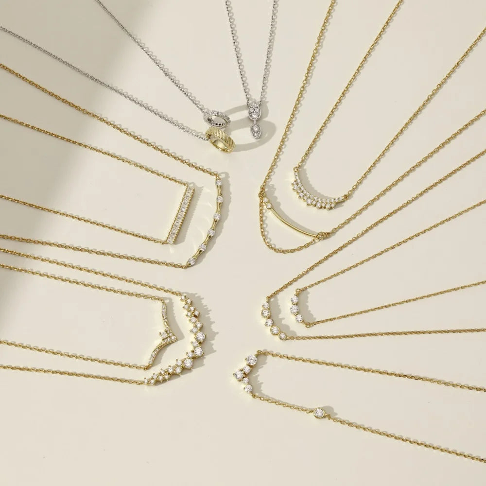 JAC Silver Stylish Minimalist Design 925 Sterling Silver Rhodium Plated Link Chain 5A Zirconia Waterdrop Pear Shape Pendant Necklace