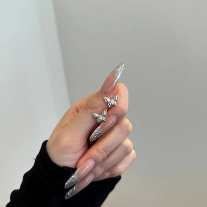 JAC Silver Fashion Fine Trend Design Jewellery S925 Silver Women Jewelry Accessories 5A Zirconia Butterfly Stud Earrings