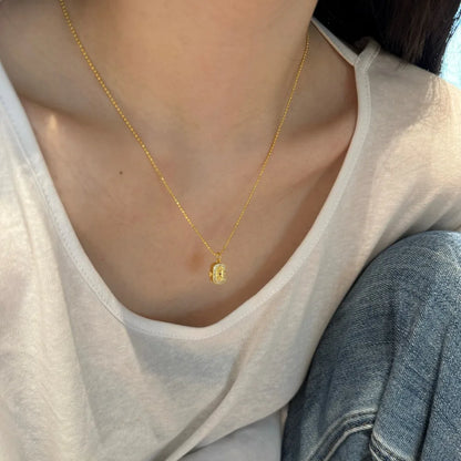 JAC Silver Exquisite Charm Jewelry 18K Gold Plated S925 Silver 5A Zirconia Openable Pendant Buddha Statues Link Chain Necklaces