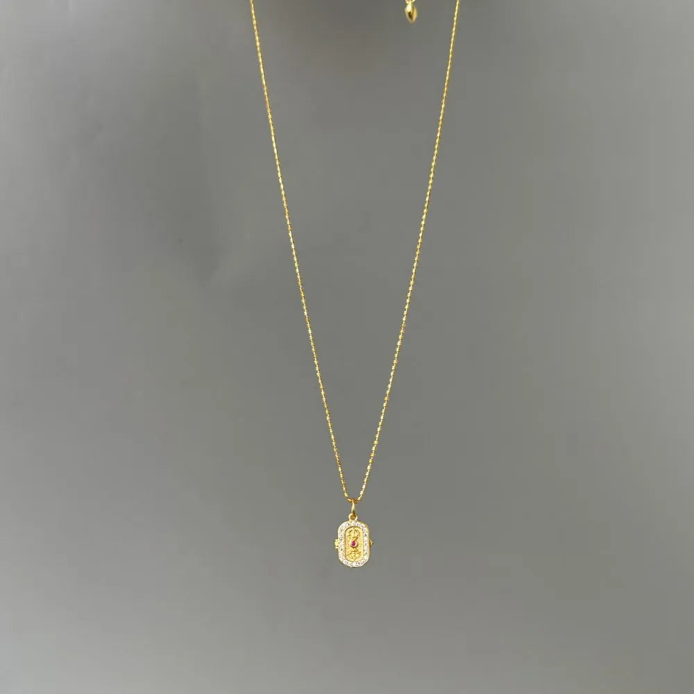 JAC Silver Exquisite Charm Jewelry 18K Gold Plated S925 Silver 5A Zirconia Openable Pendant Buddha Statues Link Chain Necklaces