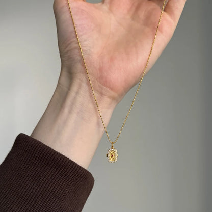 JAC Silver Exquisite Charm Jewelry 18K Gold Plated S925 Silver 5A Zirconia Openable Pendant Buddha Statues Link Chain Necklaces