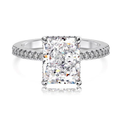 JAC Silver Women's 925 Sterling Silver Crushed Ice Ring