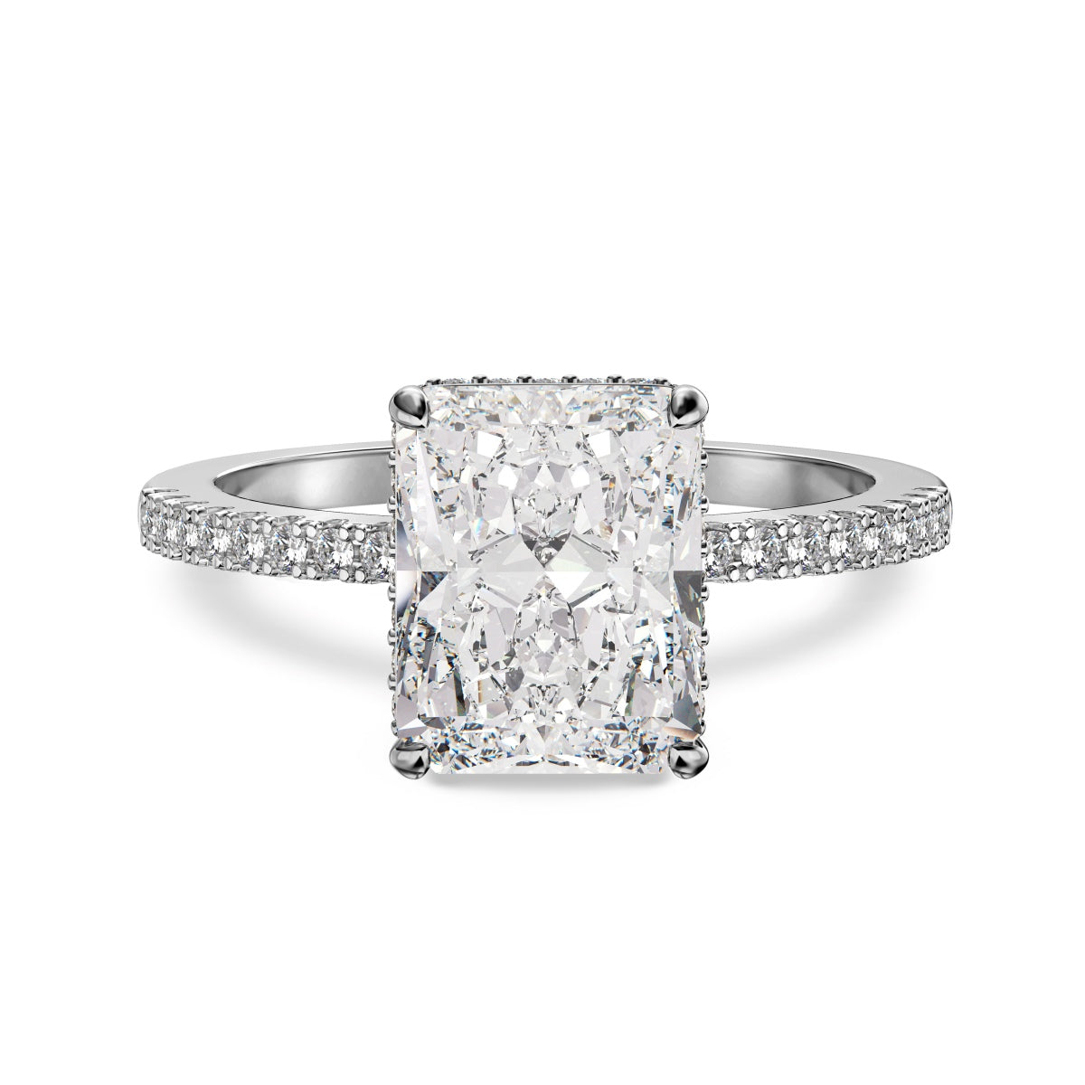 JAC Silver Women's 925 Sterling Silver Crushed Ice Ring