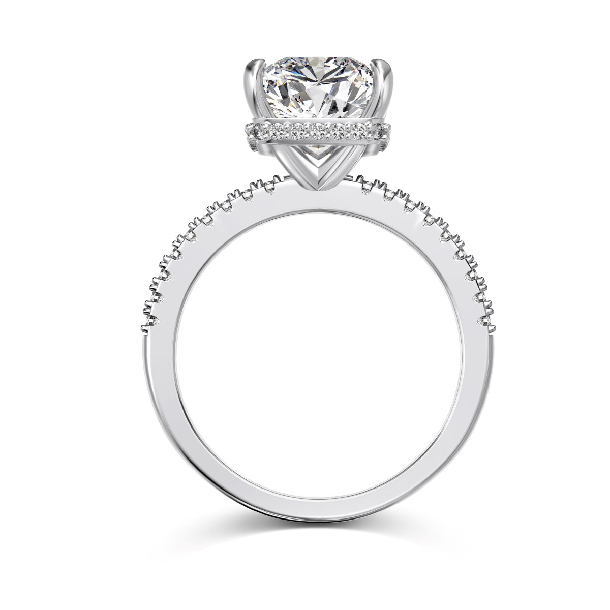 JAC Silver Women's 925 Sterling Silver Crushed Ice Ring