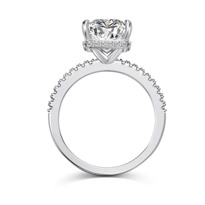 JAC Silver Women's 925 Sterling Silver Crushed Ice Ring