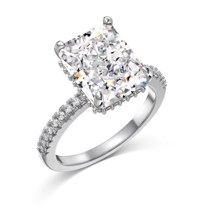 JAC Silver Women's 925 Sterling Silver Crushed Ice Ring