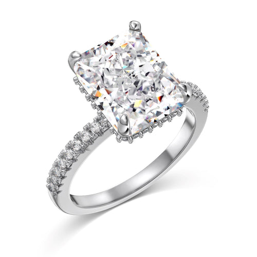 JAC Silver Women's 925 Sterling Silver Crushed Ice Ring