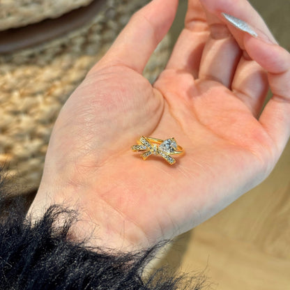 JAC Silver women 925 silver gold plated ring