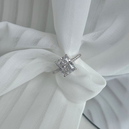 JAC Silver Women's 925 Sterling Silver Crushed Ice Ring